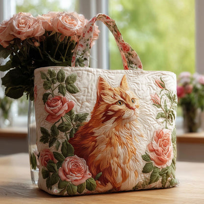 Creative, High-Capacity Tote Bag With Digital Print And Quilted Embroidery Cj