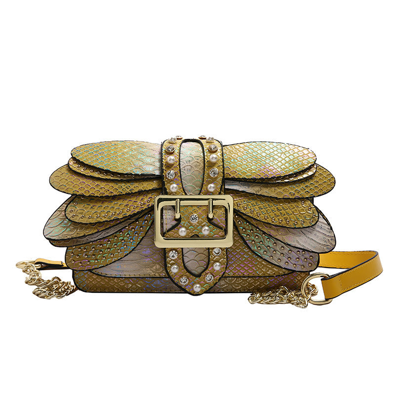 Studded Chain Shoulder Crossbody Bag Cj