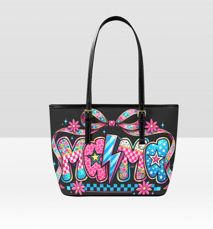 Custom Tote Hand Shoulder Bag 12 X 15 Bright Colors Mother's Day Pop Art Retro Terrifictrend
